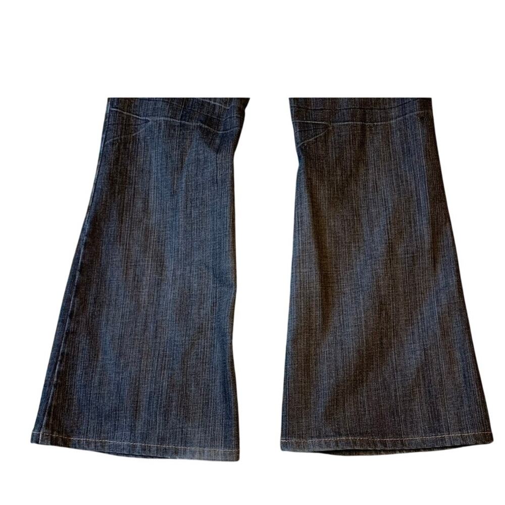 David Kahn Jeans Women Size 29 Nikki Wide Leg 30x32 Blue Bootcut Med Wash - Picture 4 of 12